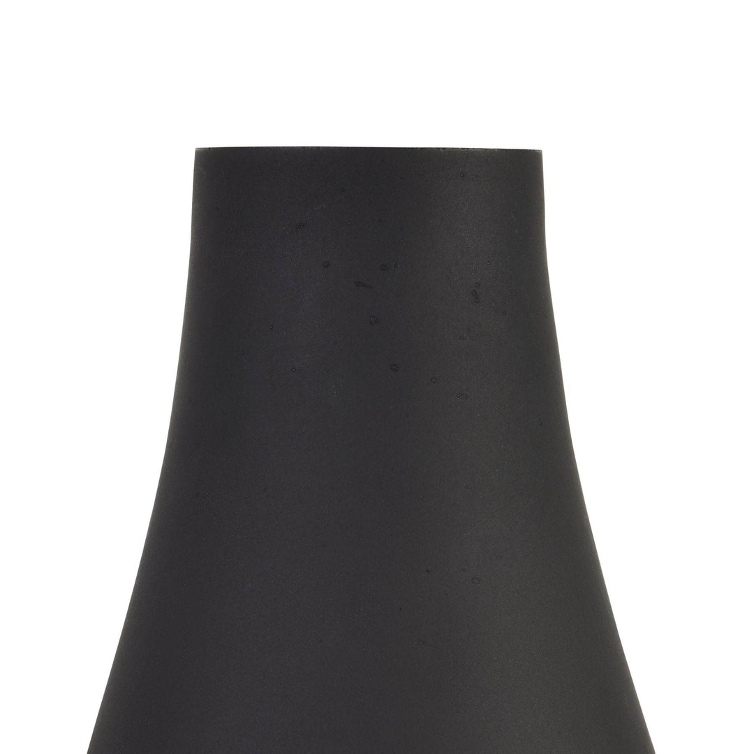 Black Tapered Glass Vase - TidySpaces