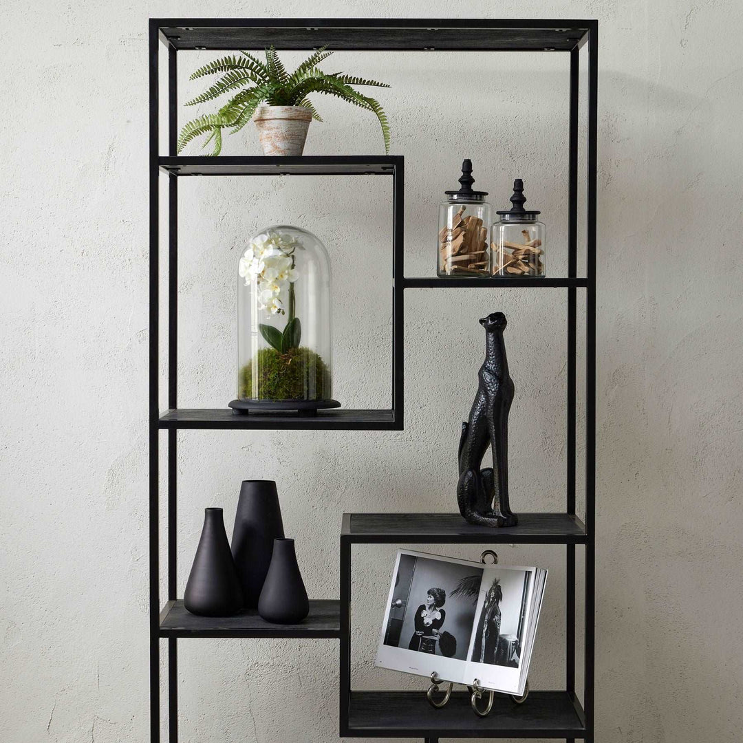 Black Tapered Glass Vase - TidySpaces