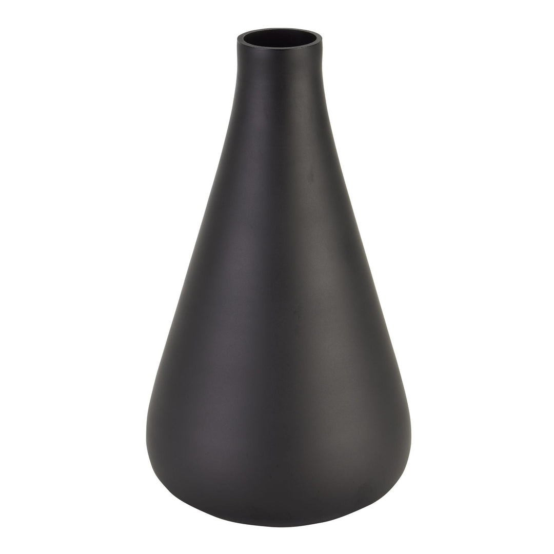 Black Tapered Tall Glass Vase - TidySpaces