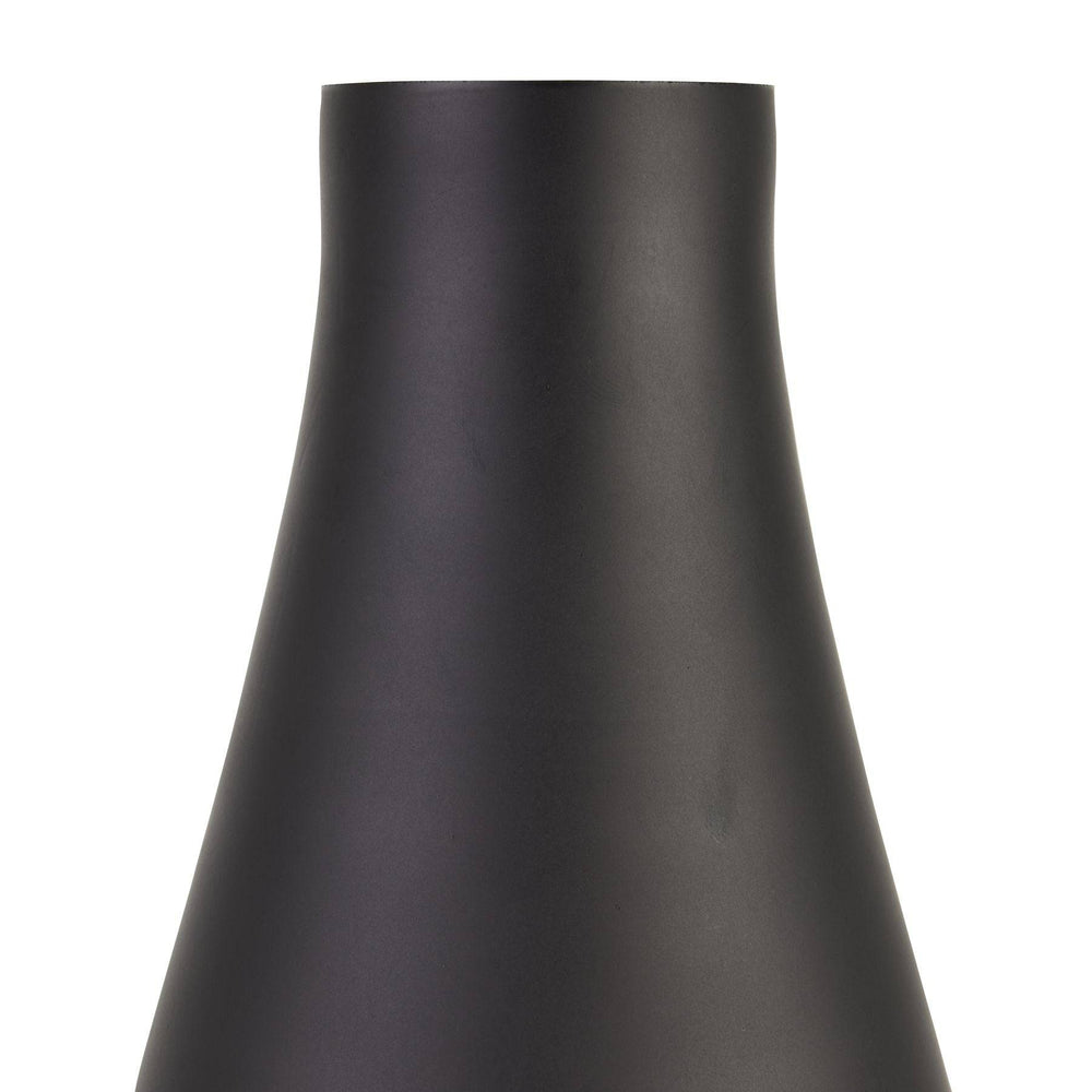 Black Tapered Tall Glass Vase - TidySpaces