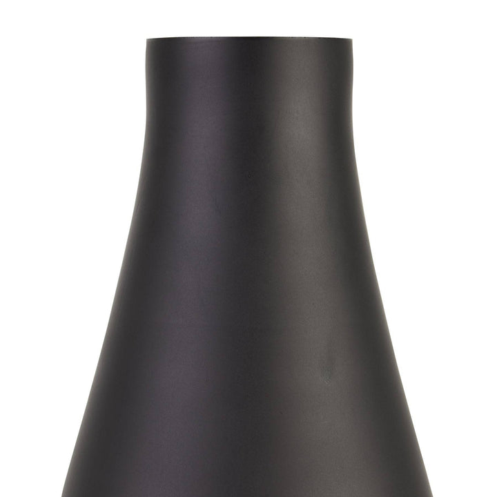 Black Tapered Tall Glass Vase - TidySpaces