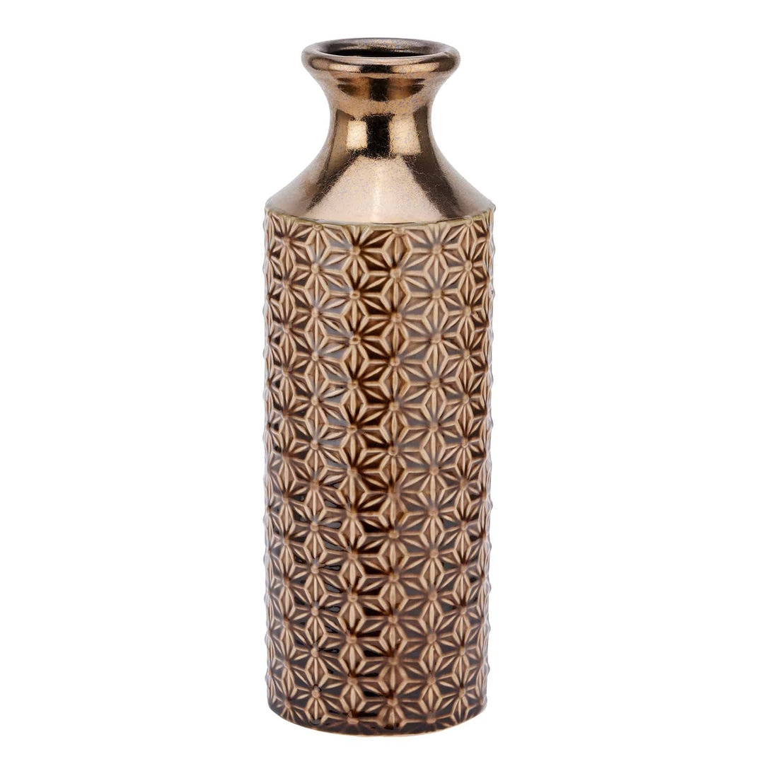 Seville Collection Caramel Fluted Vase - TidySpaces