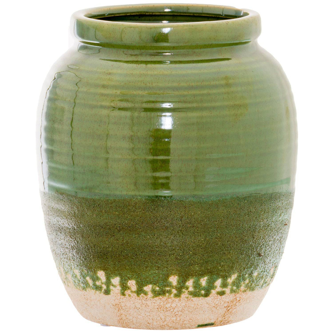 Seville Collection Olive Bulbous Vase - TidySpaces