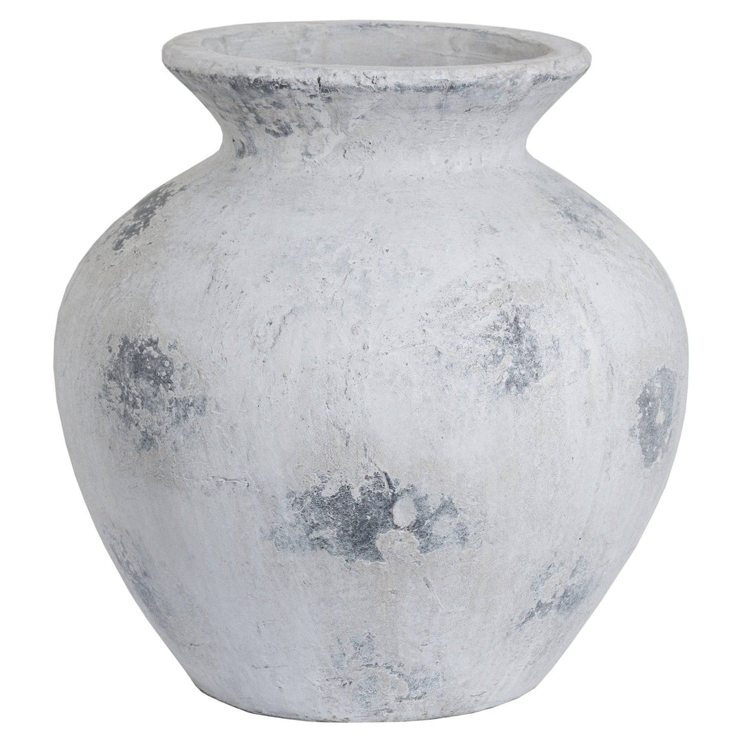 Downton Large Antique White Vase - TidySpaces