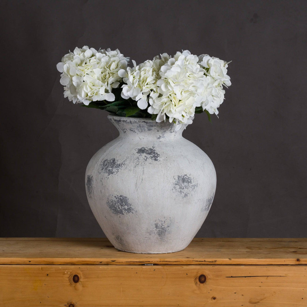 Downton Large Antique White Vase - TidySpaces