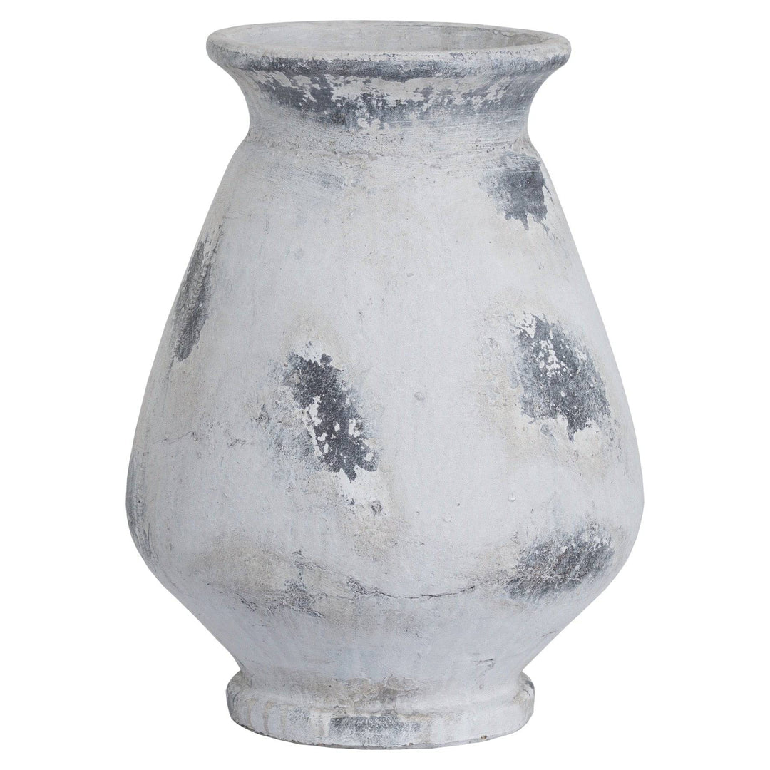 Naxos Large Antique White Vase - TidySpaces