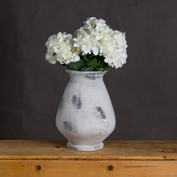 Naxos Large Antique White Vase - TidySpaces