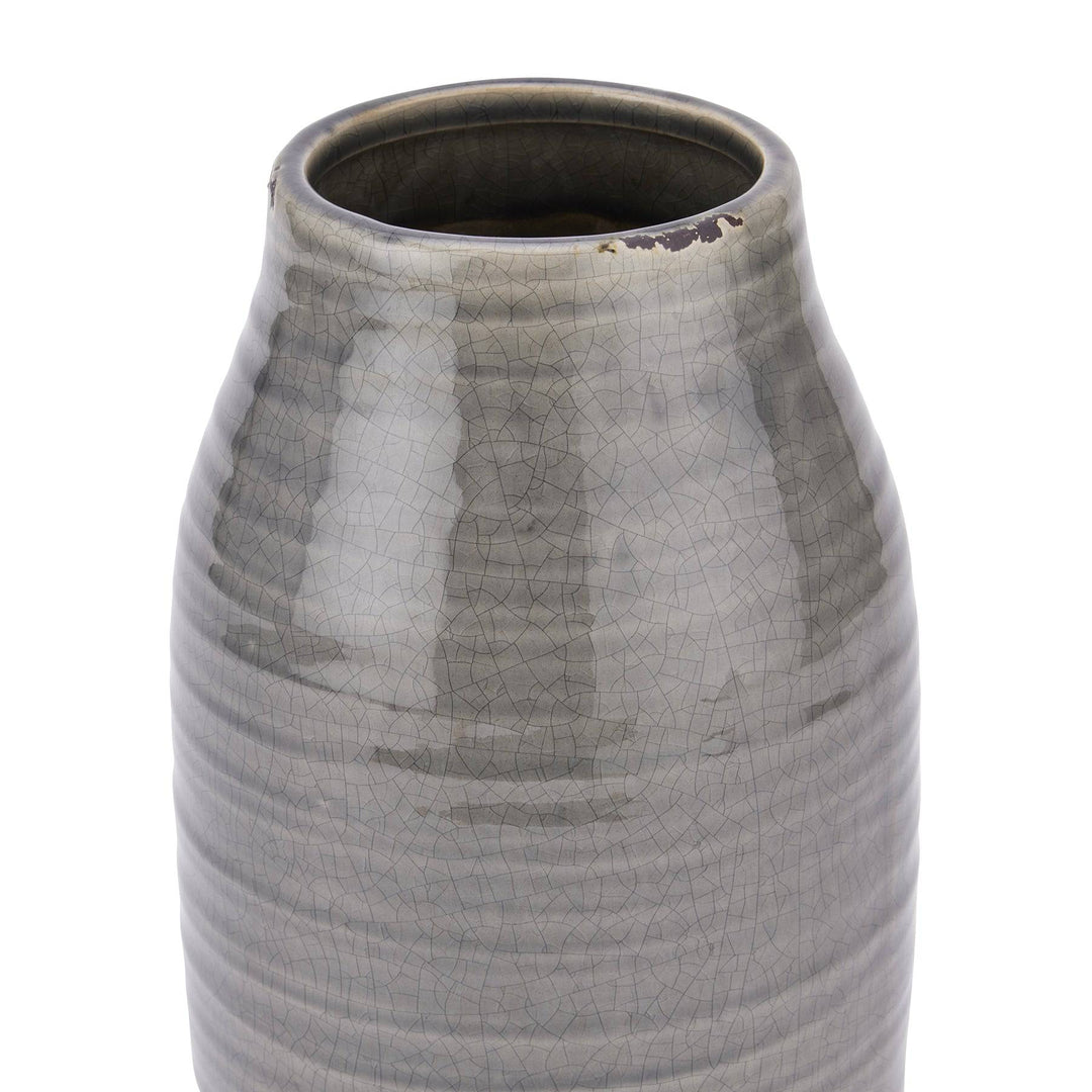 Garda Grey Stefanie Vase - TidySpaces