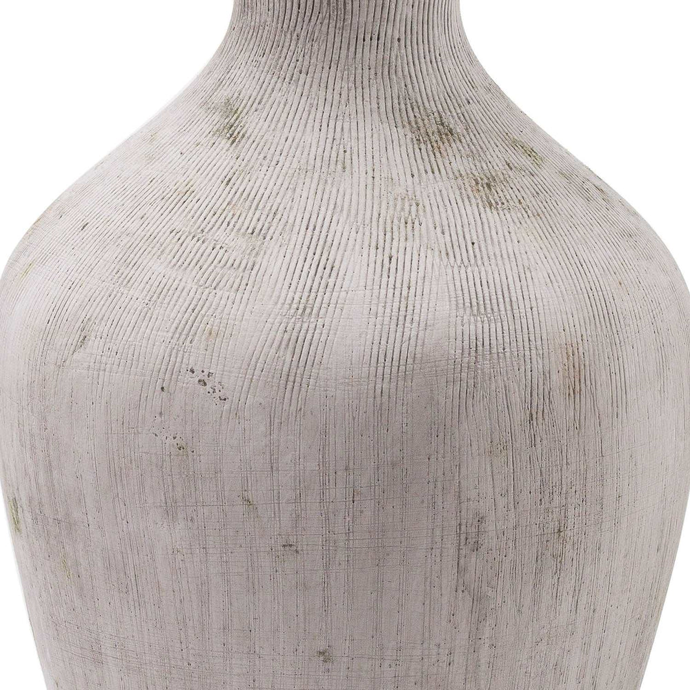 Bloomville Ellipse Stone Vase - TidySpaces