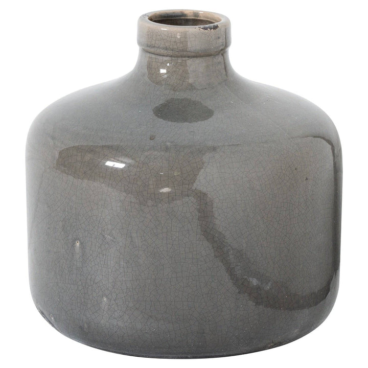 Garda Grey Glazed Chive Vase - TidySpaces