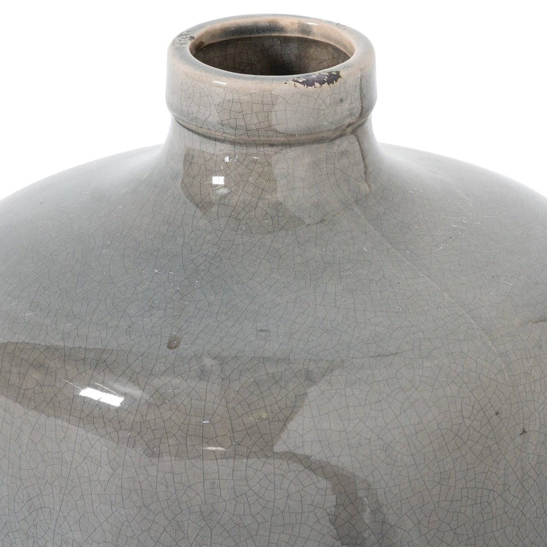 Garda Grey Glazed Chive Vase - TidySpaces