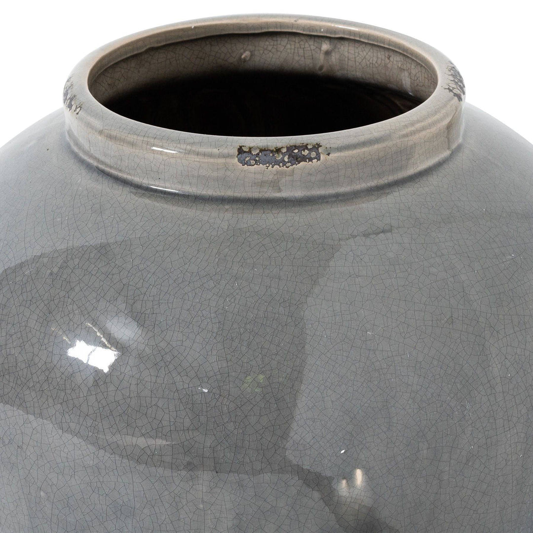 Garda Grey Glazed Juniper Vase - TidySpaces