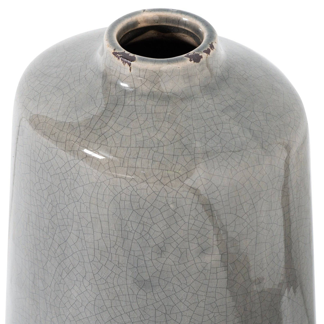 Garda Grey Glazed Liv Vase - TidySpaces