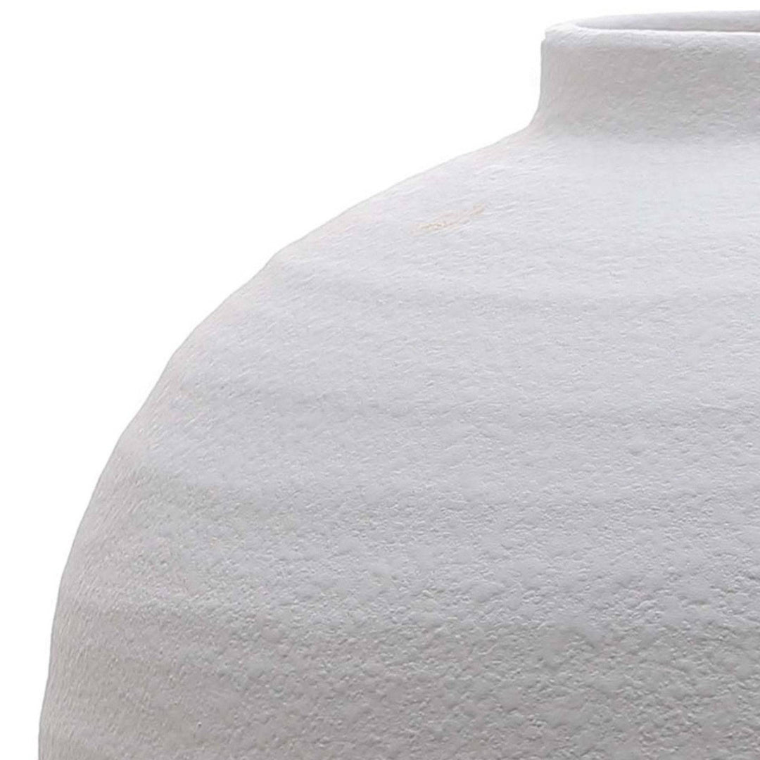 Tiber Matt White Ceramic Vase - TidySpaces