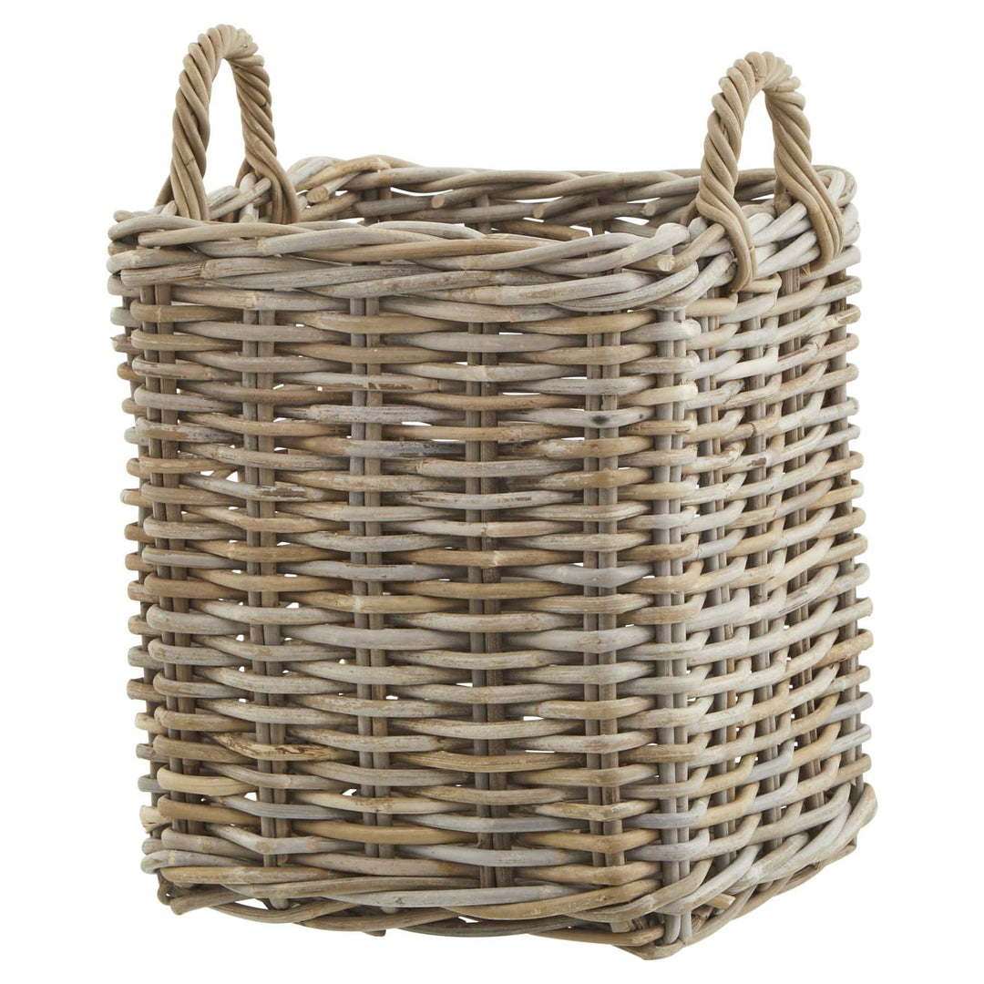 Set of 3 Kubu Rattan Square Storage Baskets - TidySpaces