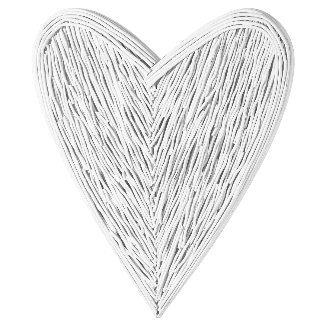 Large White Willow Branch Heart - TidySpaces