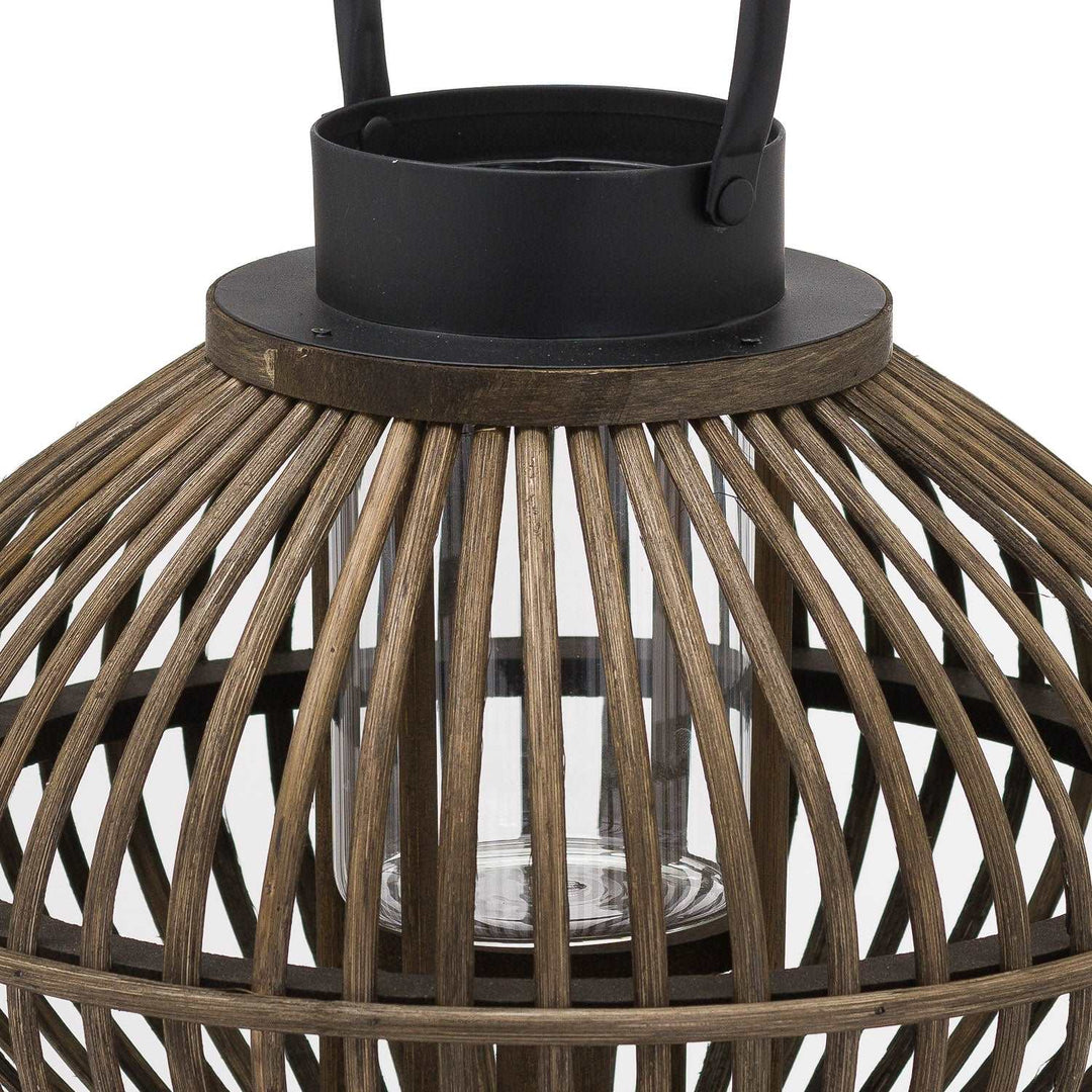 Brown Bamboo Style Large Lantern - TidySpaces