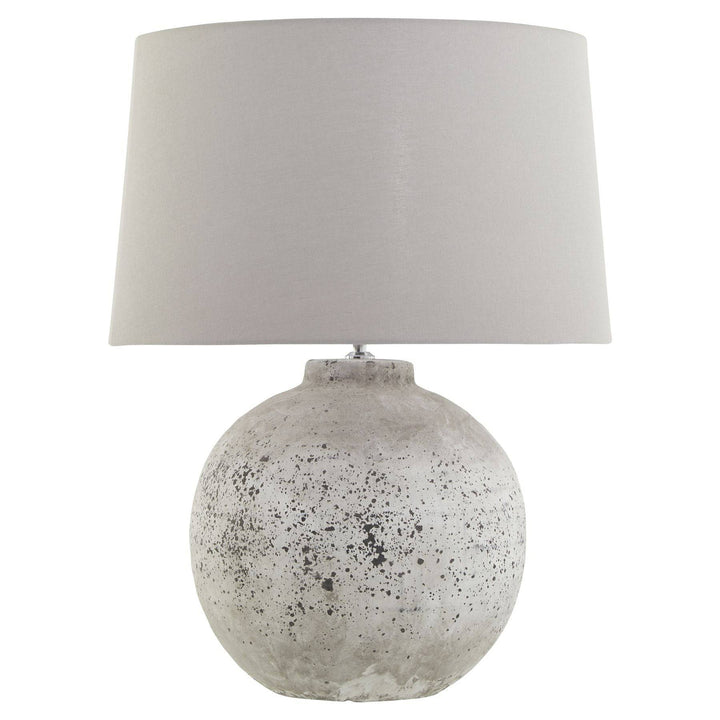 Tiber Large Stone Ceramic Lamp - TidySpaces