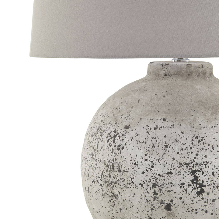 Tiber Large Stone Ceramic Lamp - TidySpaces