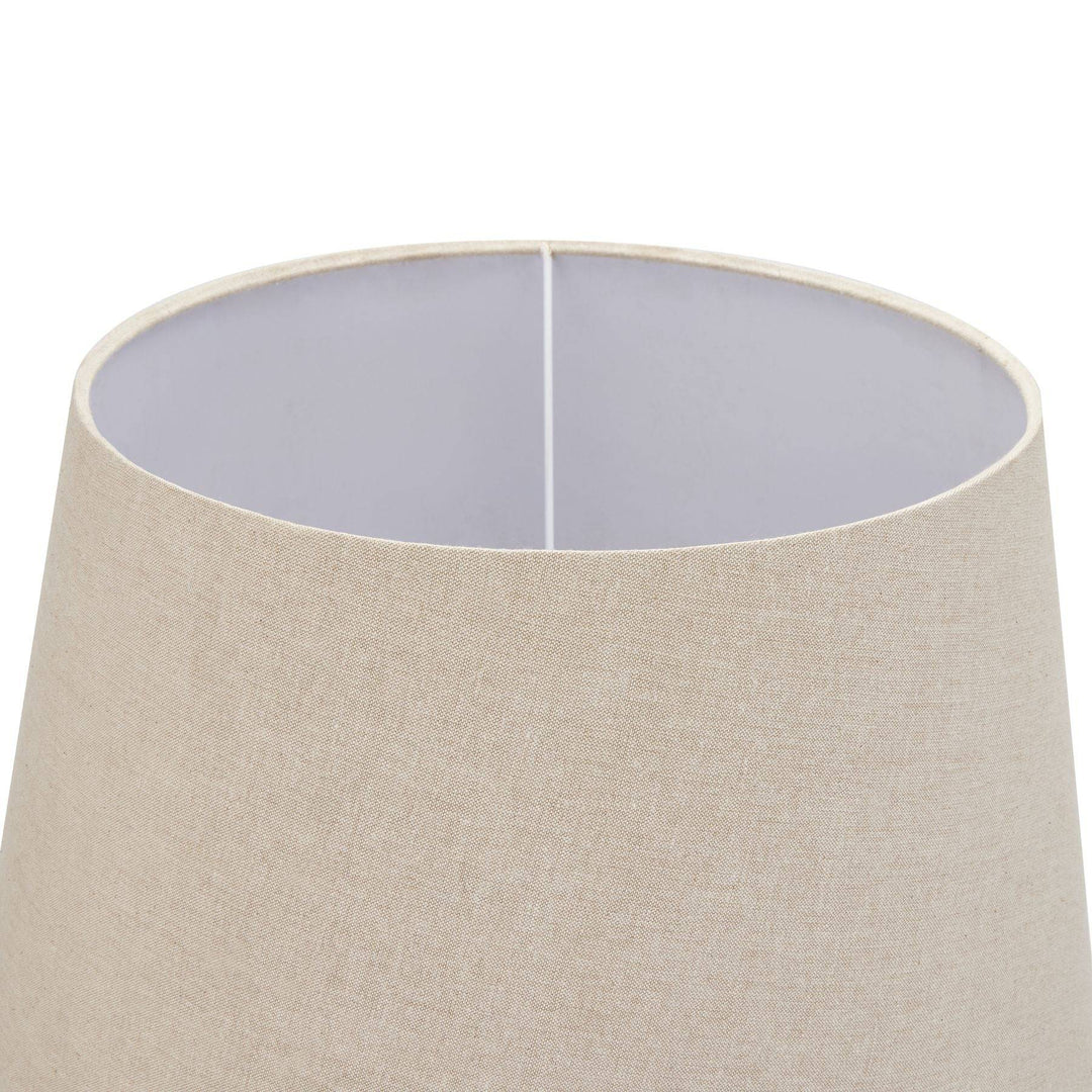 Delaney Collection Grey Urn Lamp With Linen Shade - TidySpaces