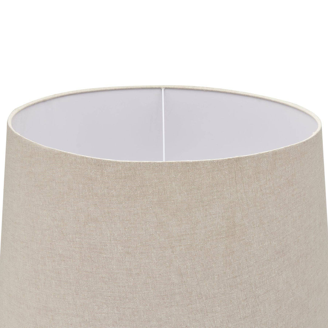 Delaney Grey Droplet Floor Lamp With Linen Shade - TidySpaces