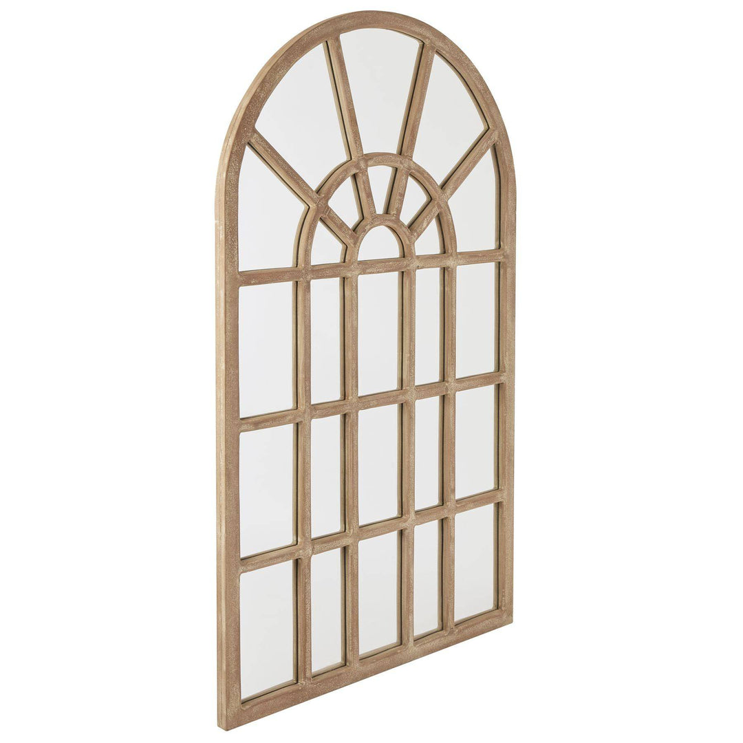 Copgrove Collection Arched Paned Wall Mirror - TidySpaces