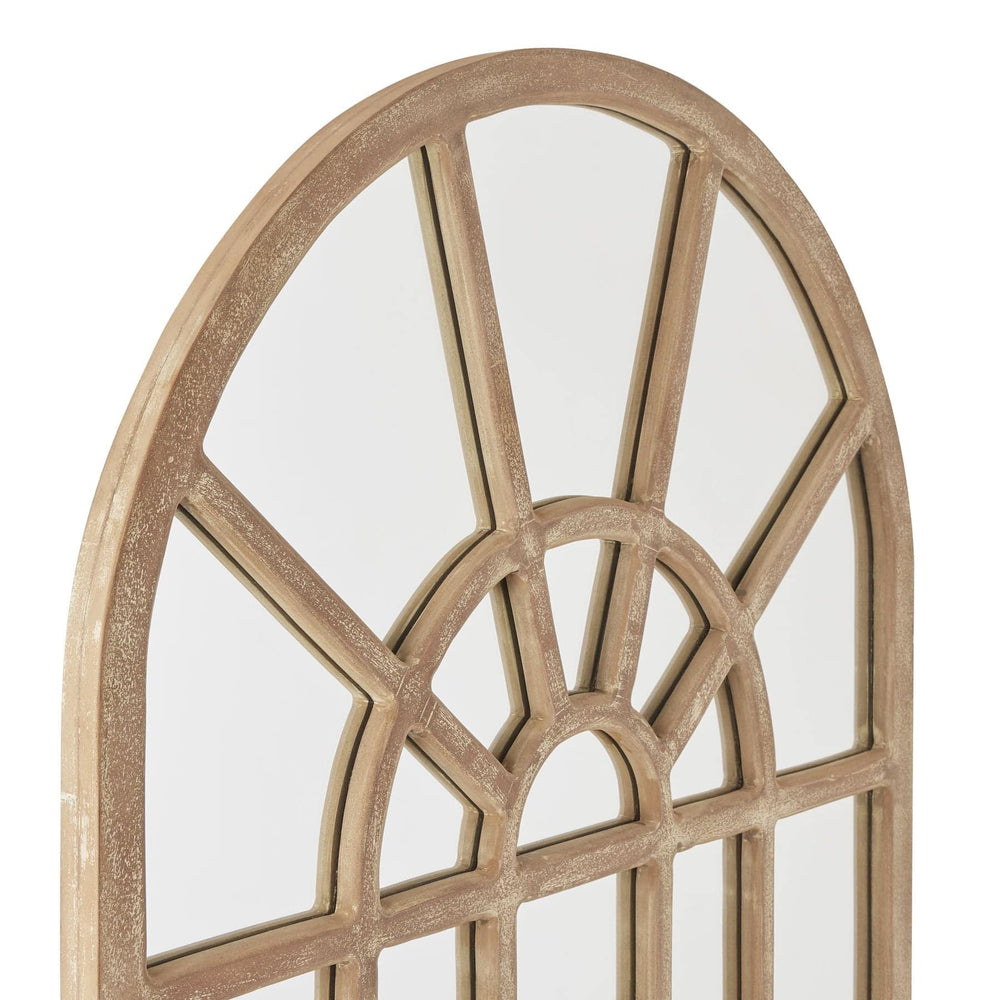 Copgrove Collection Arched Paned Wall Mirror - TidySpaces