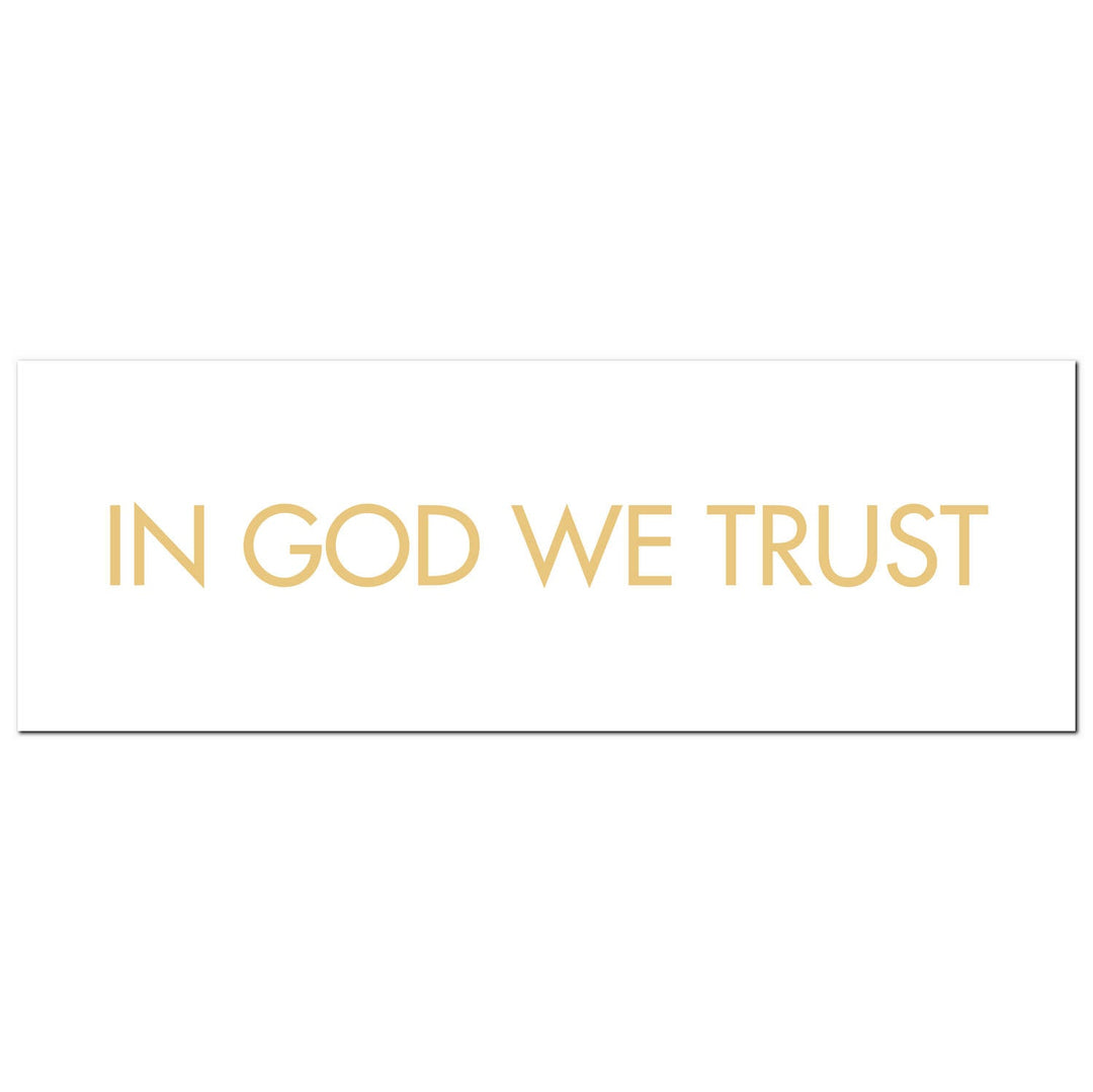 In God We Trust Gold Foil Plaque - TidySpaces