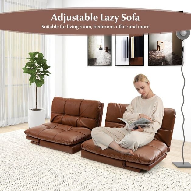 2 Seater Convertible Sofa Bed with Reclining Backrest - TidySpaces