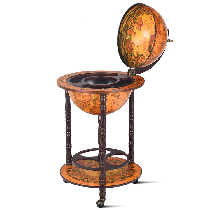 Italian Styled Globe Drinks Cabinet with Wheels