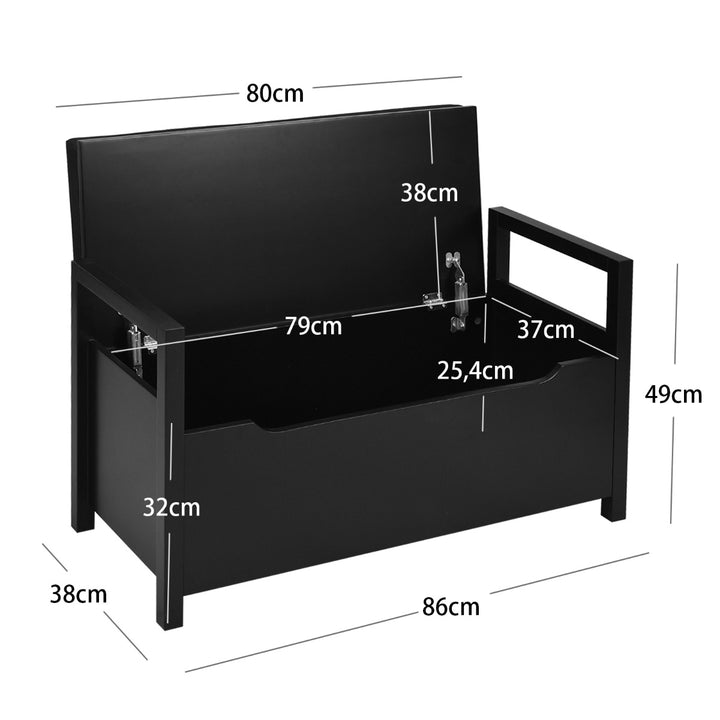 2 in 1 Wooden Shoe Changing Bench with Storage Space - TidySpaces