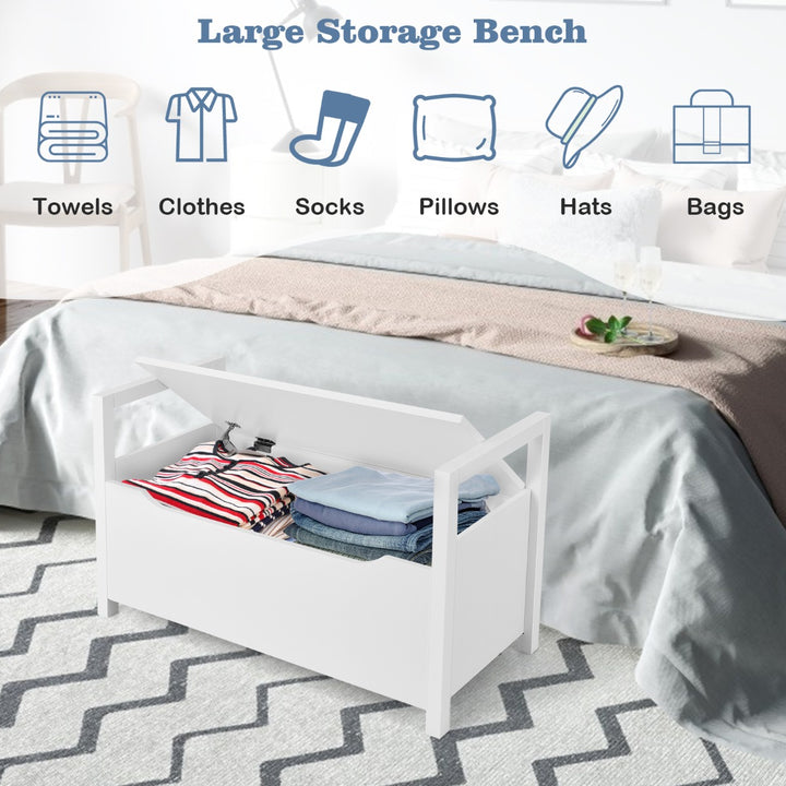 2 in 1 Wooden Shoe Changing Bench with Storage Space - TidySpaces