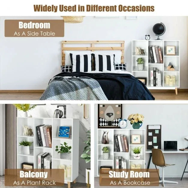 8 Cube Storage Organizer with 2 Anti Tipping Mechanisms Dark - TidySpaces