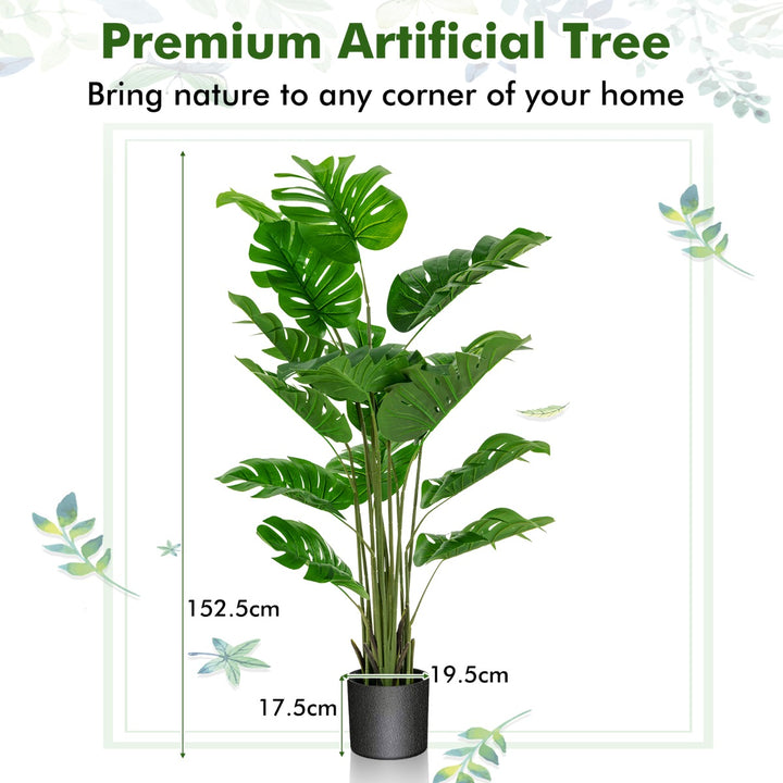 120cm/152cm Artificial Monstera Plants for Indoor Decoration