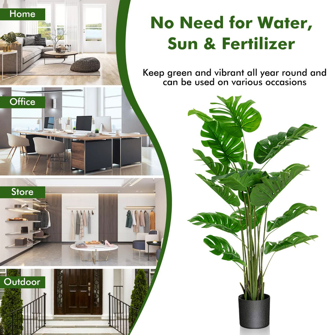 120cm/152cm Artificial Monstera Plants for Indoor Decoration