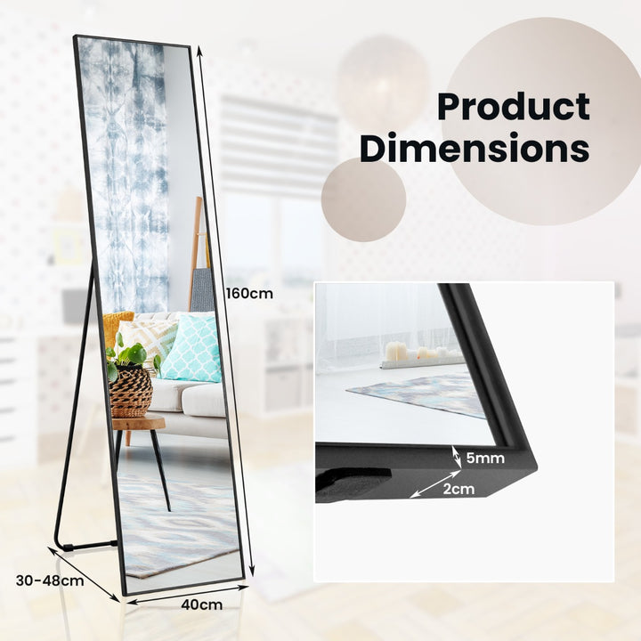 160 x 40cm Full Length Mirror with Shatter-proof Glass