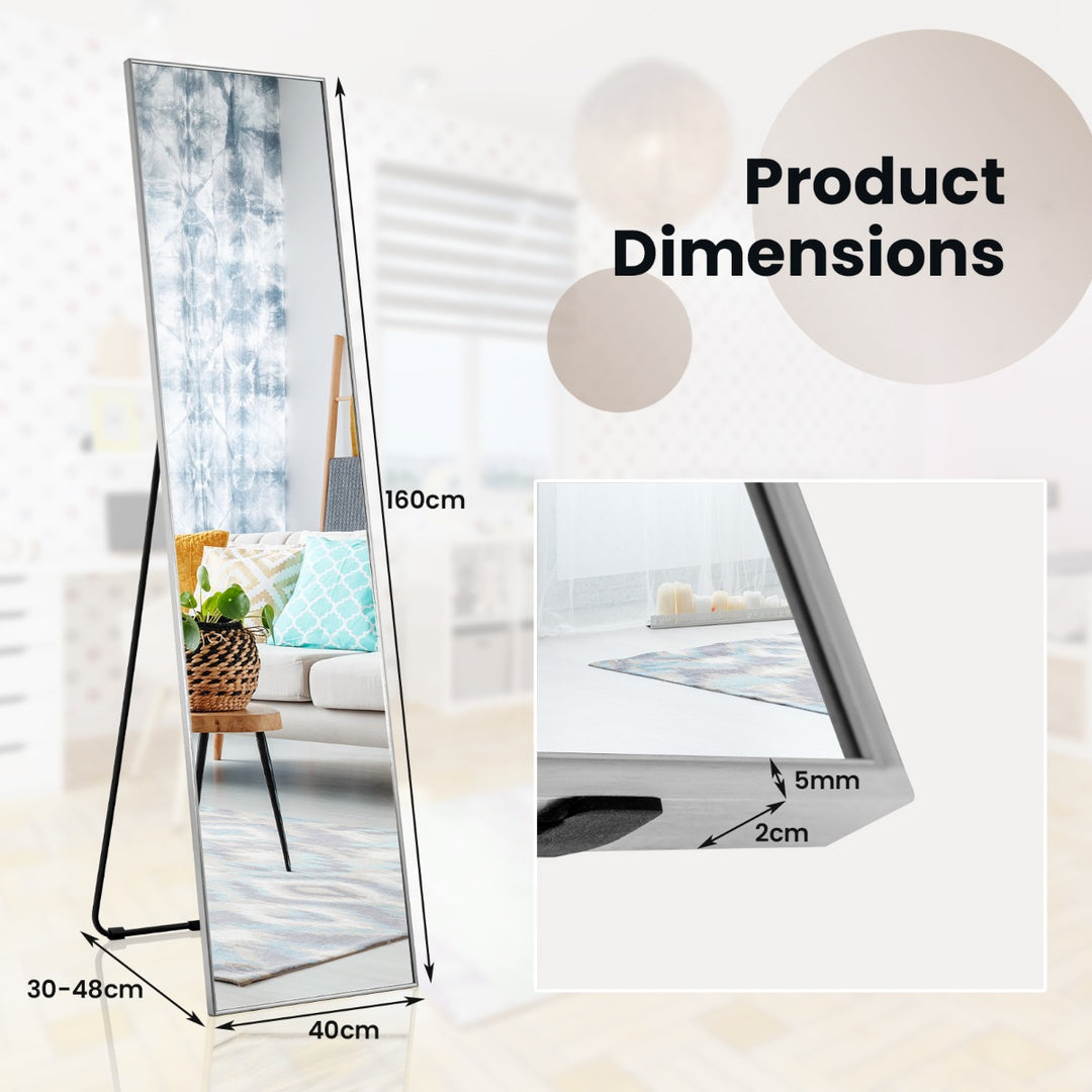 160 x 40cm Full Length Mirror with Shatter-proof Glass