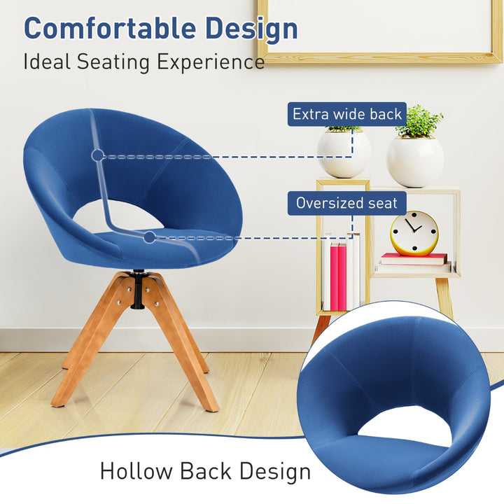 360Â° Swivel Velvet Accent Chair for Living Room, Bedroom and Office - TidySpaces