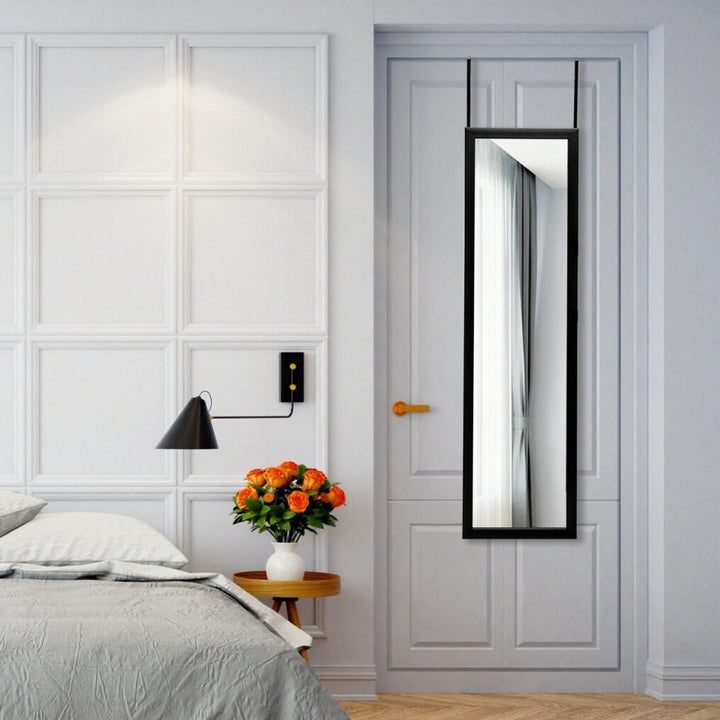 Full Length Over the Door Mirror with Hanging Hooks for Bedroom