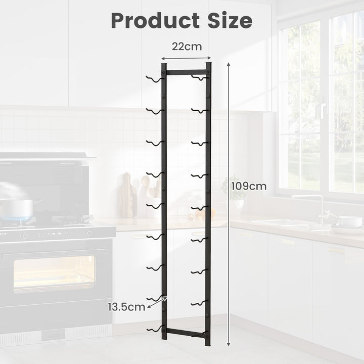 Wall Mounted Metal Wine Rack Organizer for Liquor & Champagne