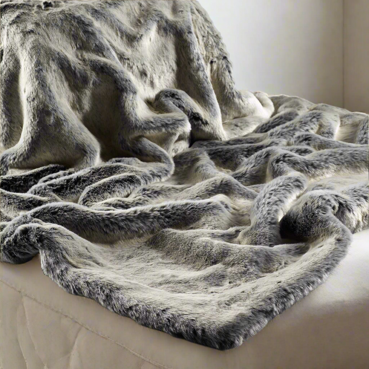 Alaska Fox Faux Fur Throw