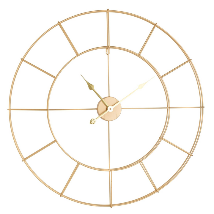 Hometime Gold Skeleton Wall Clock 80cm