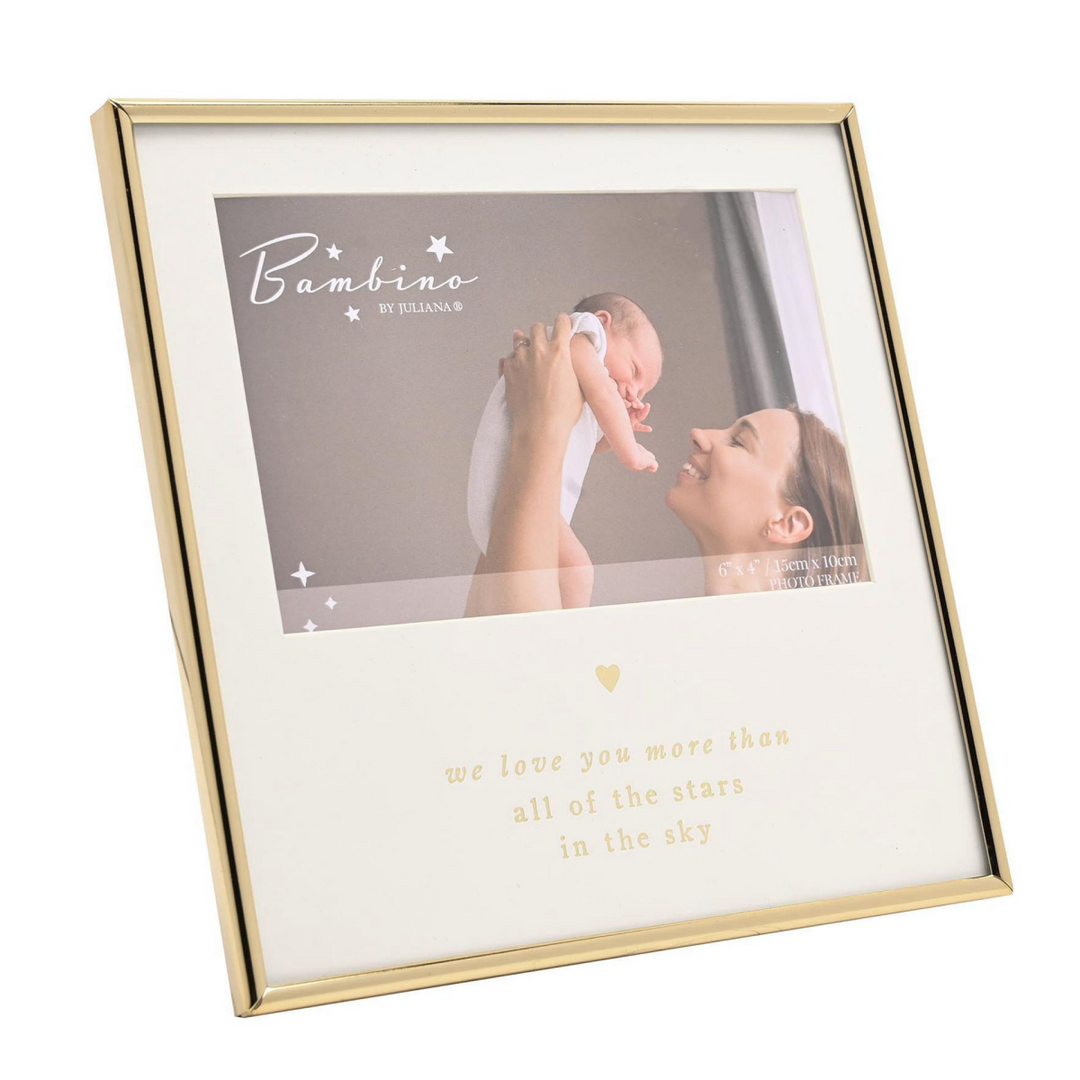 Bambino Gold Frame 6" x 4"  - We Love You