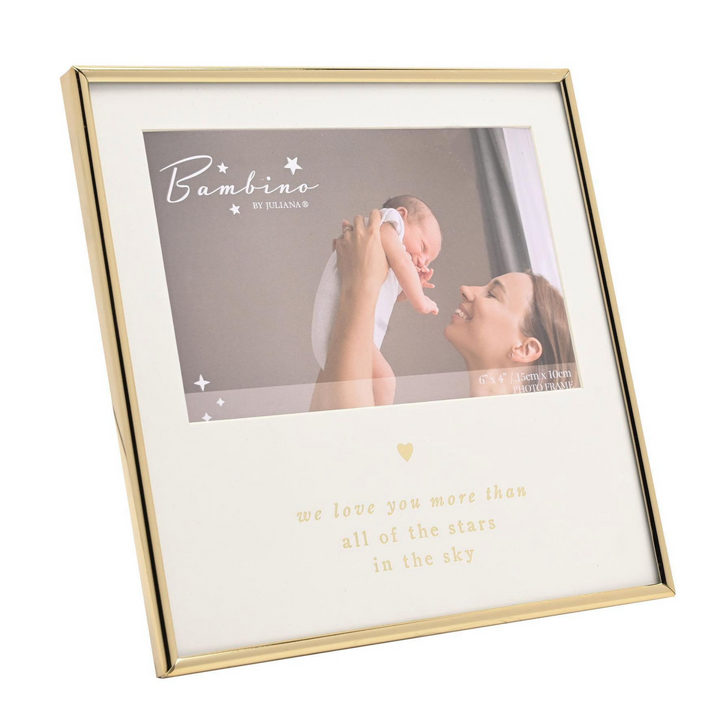 Bambino Gold Frame 6" x 4"  - We Love You