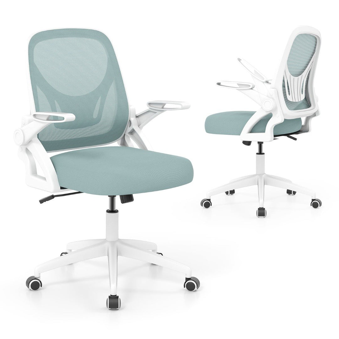 Comfortable mesh task chair with ergonomic design and swivel base