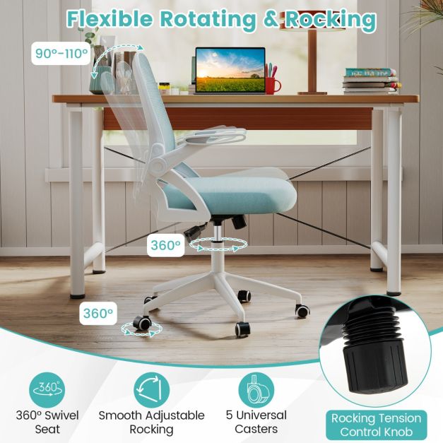 Mesh Office Chair Ergonomic Height Adjustable Swivel Task Computer Desk Chair