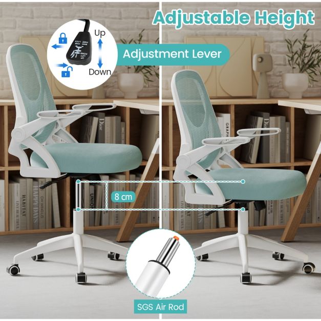 Mesh Office Chair Ergonomic Height Adjustable Swivel Task Computer Desk Chair