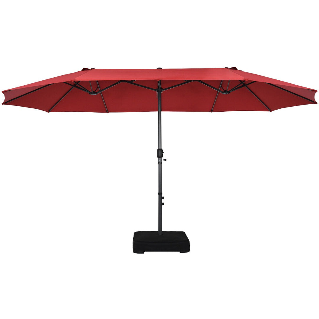 450CM Double Sided Outdoor Umbrella Twin Size with Crank Handle