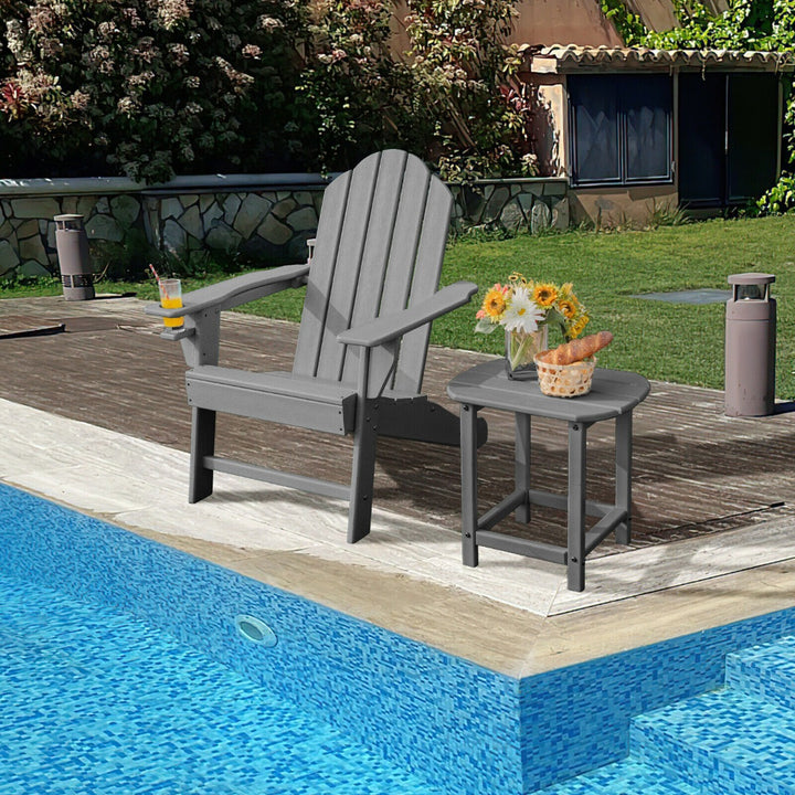 Ergonomic Outdoor Patio Sun Lounger with Built in Cup Holder