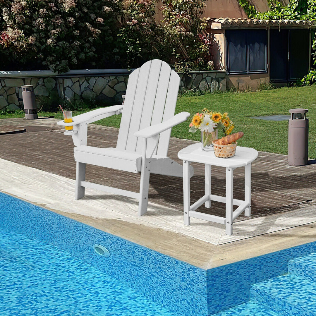 Ergonomic Outdoor Patio Sun Lounger with Built in Cup Holder